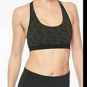 Athleta Natura Black Sports Bra SMALL